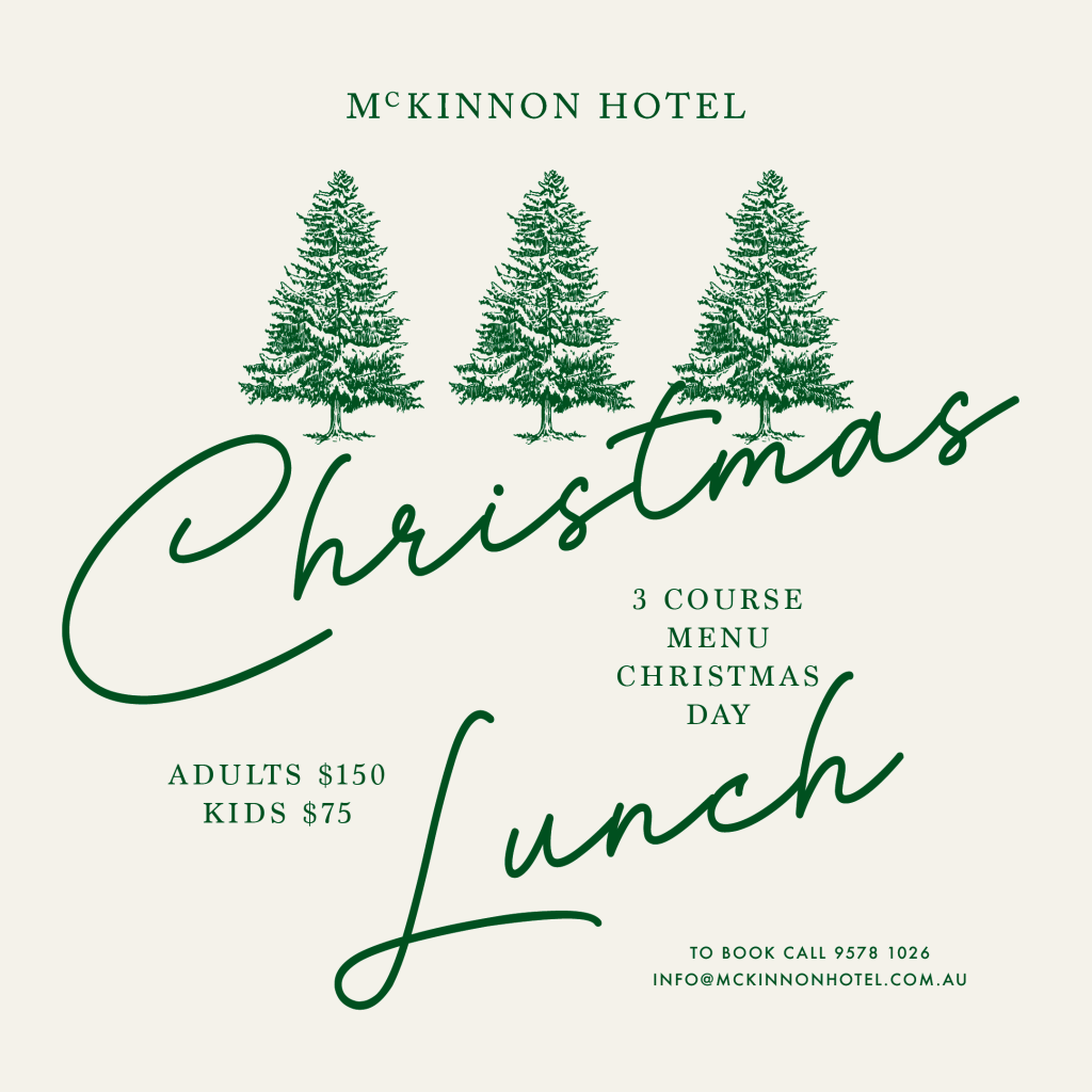 Christmas Lunch 3 Course Christmas Menu, Christmas Day 25th of December, 2023 Adults $150, Kids $75